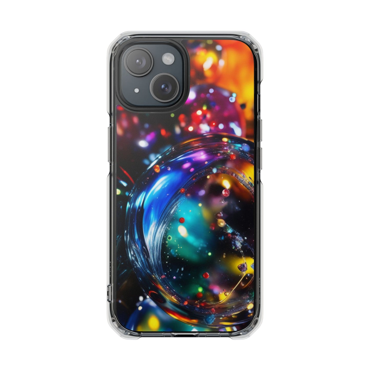 Magnetic Phone Case for iPhone 16/15/14 | Stylish Clear Impact Case, Trendy Protection for iPhone, Unique Gifts for Tech Lovers, Modern Aesthetic