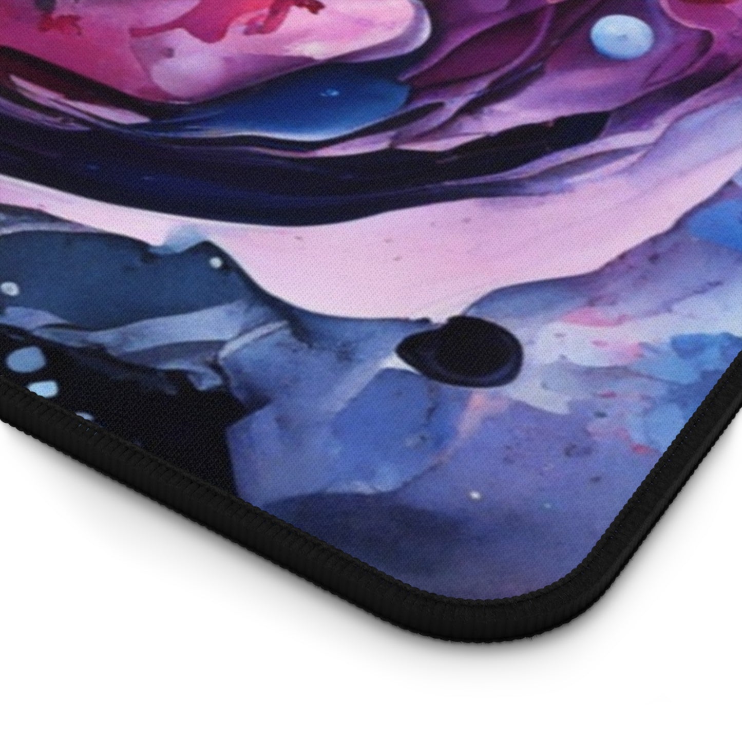 Large Gaming Mouse Pad – Premium Mouse Pad & Tech Accessory for Home & Office, Premium Desk Mat, Gaming Mouse Pad, Non-slip. Abstract Watercolor Desk Mat — Vibrant Red & Blue Gaming/Work Mouse Pad