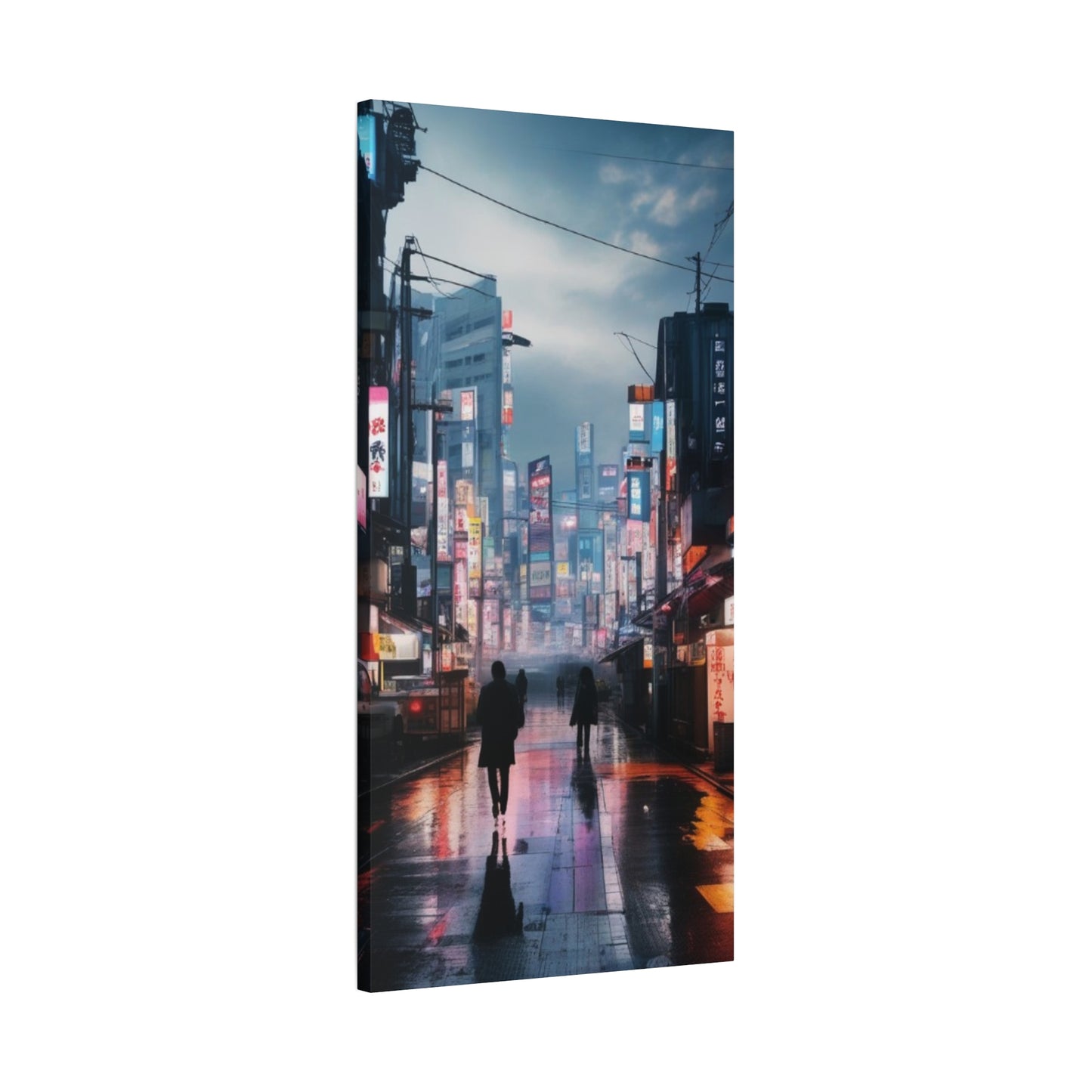 Abstract Art Canvas Print – Modern Wall Art, Matte Canvas, Ready to Hang, Home & Office Décor, Modern Wall Décor, Urban Cityscape Canvas Art - Stretched Matte 1.25"