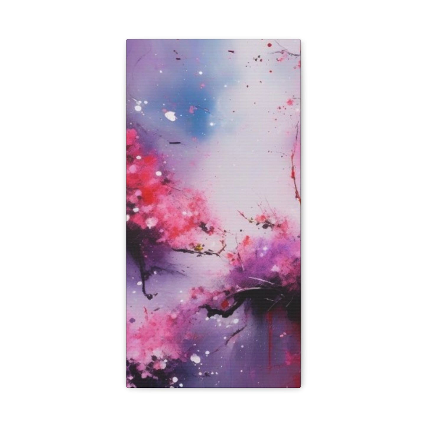 Abstract Art Canvas Print – Modern Wall Art, Cherry Blossoms, Mother's Day, Birthday, Digital Artwork, Matte Canvas, Ready to Hang, Home & Office Décor, Modern Wall Décor