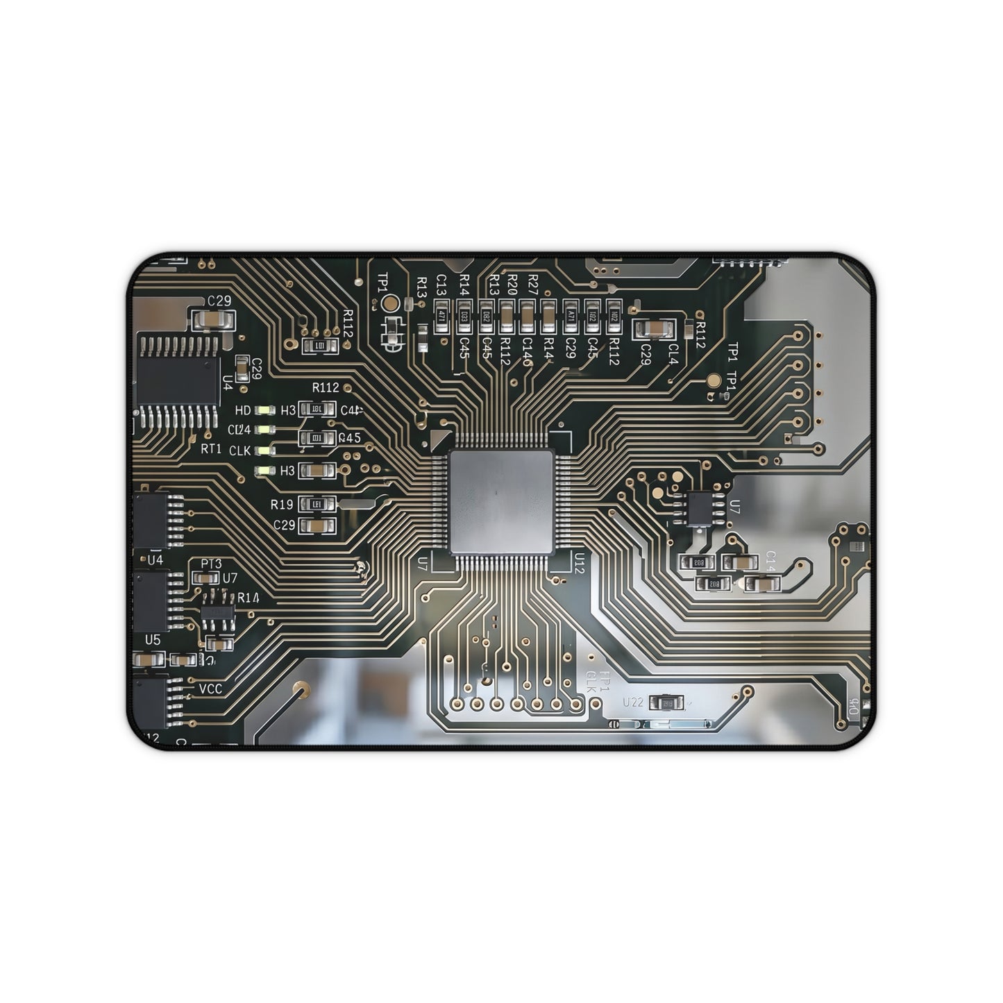 Large Gaming Mouse Pad – Premium Mouse Pad & Tech Accessory for Home & Office, Premium Desk Mat, Gaming Mouse Pad, Non-slip, Circuit Board Desk Mat — Tech Microchip Gaming Mouse Pad