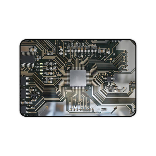 Large Gaming Mouse Pad – Premium Mouse Pad & Tech Accessory for Home & Office, Premium Desk Mat, Gaming Mouse Pad, Non-slip, Circuit Board Desk Mat — Tech Microchip Gaming Mouse Pad