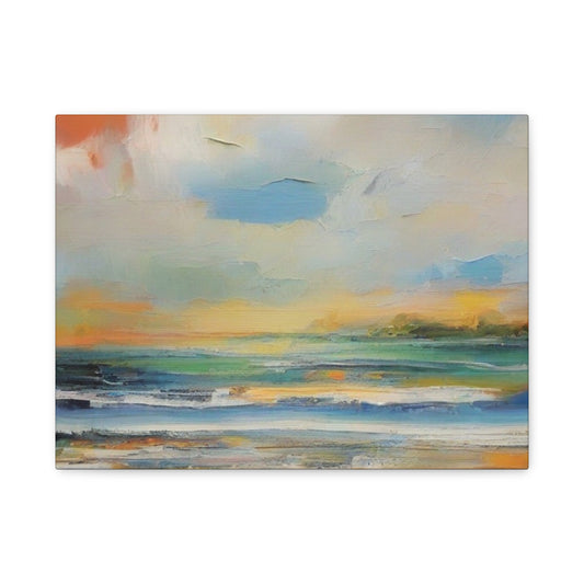 Abstract Art Canvas Print – Modern Wall Art, Matte Canvas, Ready to Hang, Home & Office Décor, Modern Wall Décor, Serene Coastal Canvas Art