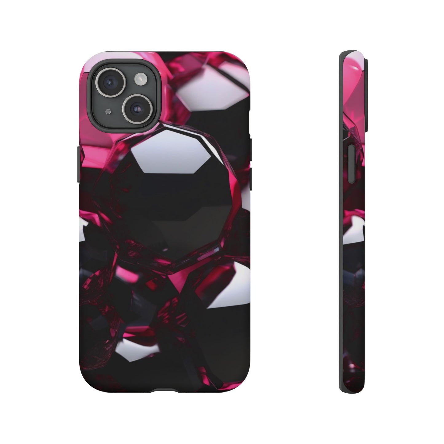 iPhone Tough Case Phone Case for iPhone 14\15\16\17 – Dual Layer, Matte/Glossy Finish, Wireless Charging Compatible