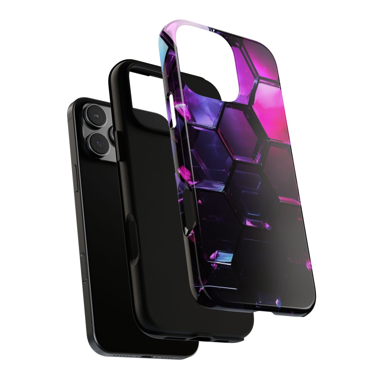 iPhone Tough Case Phone Case for iPhone 14\15\16 – Dual Layer, Matte/Glossy Finish, Wireless Charging Compatible
