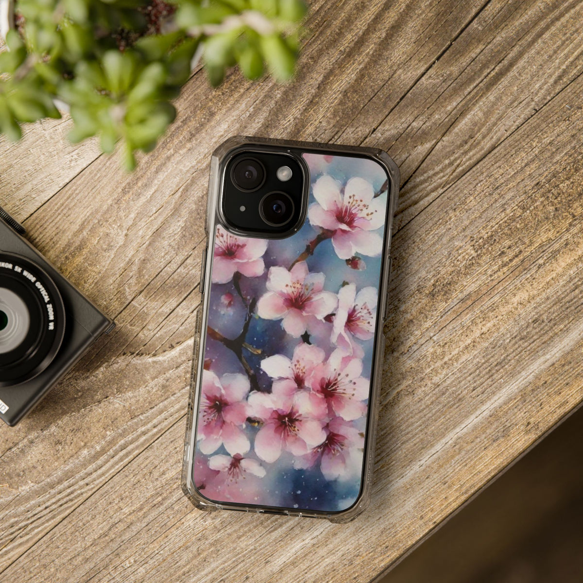 Magnetic Phone Case for iPhone 16/15/14 | Stylish Clear Impact Case, Trendy Protection for iPhone, Unique Gifts for Tech Lovers, Modern Aesthetic