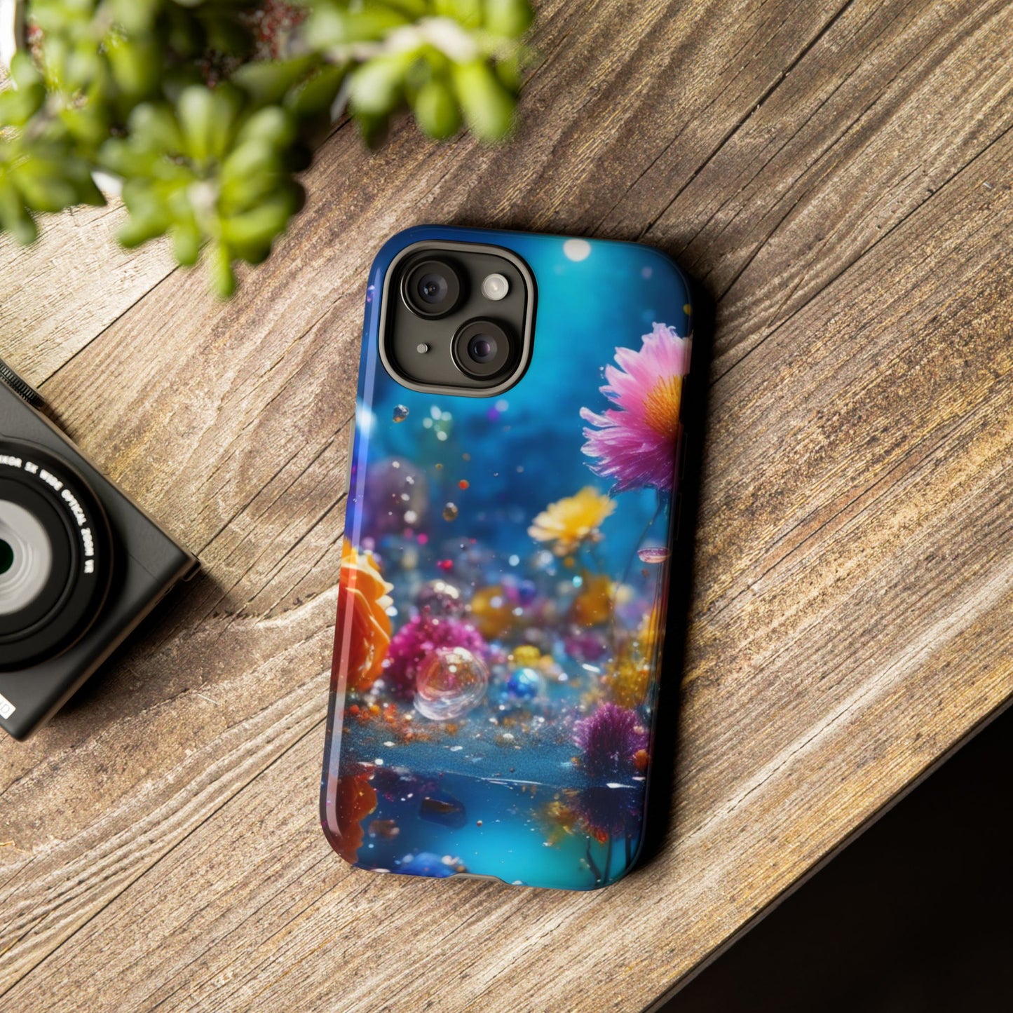 Floral Tough Phone Case for iphone 17/16/15 — Vibrant Flower Design