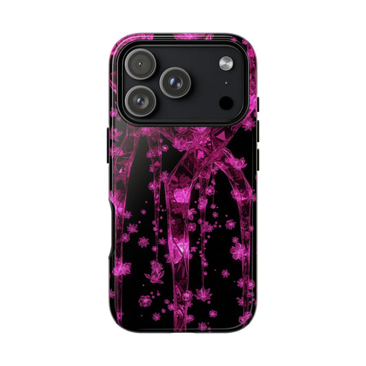 iPhone Tough Cases Phone Cases for iPhone 14\15\16\17– Dual Layer, Matte/Glossy Finish, Wireless Charging Compatible. Tough Cases — Pink Shockproof Phone Case