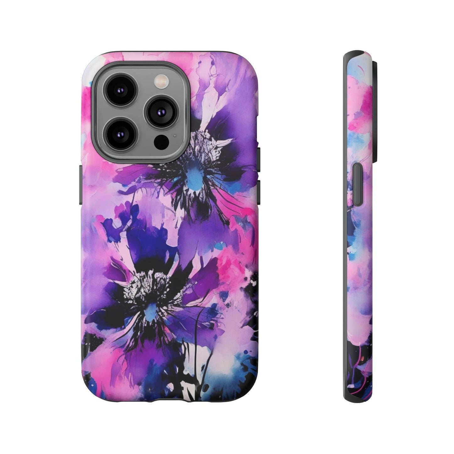 Floral Phone Case for iPhone 17\16\15\14\- Tough Cases, Stylish Cell Phone Cover, Floral Design, Gift for Her, Tech Accessory, Flower Print Phone Cover