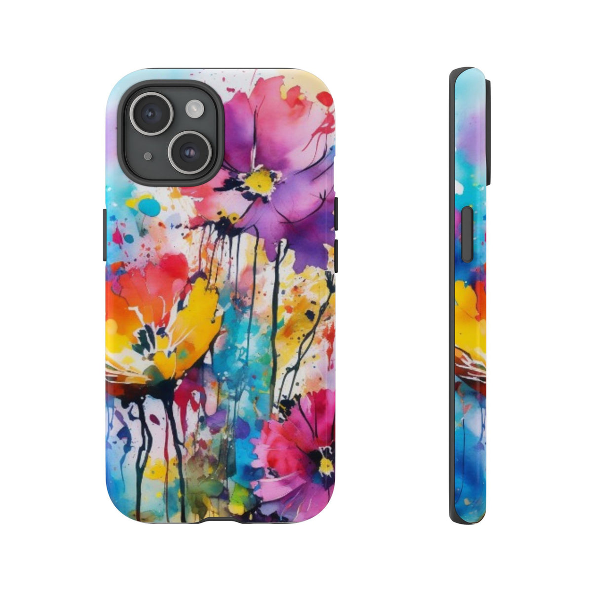 Tough Case Phone Case for iPhone 14,15,16 – Dual Layer, Matte/Glossy Finish, Wireless Charging Compatible