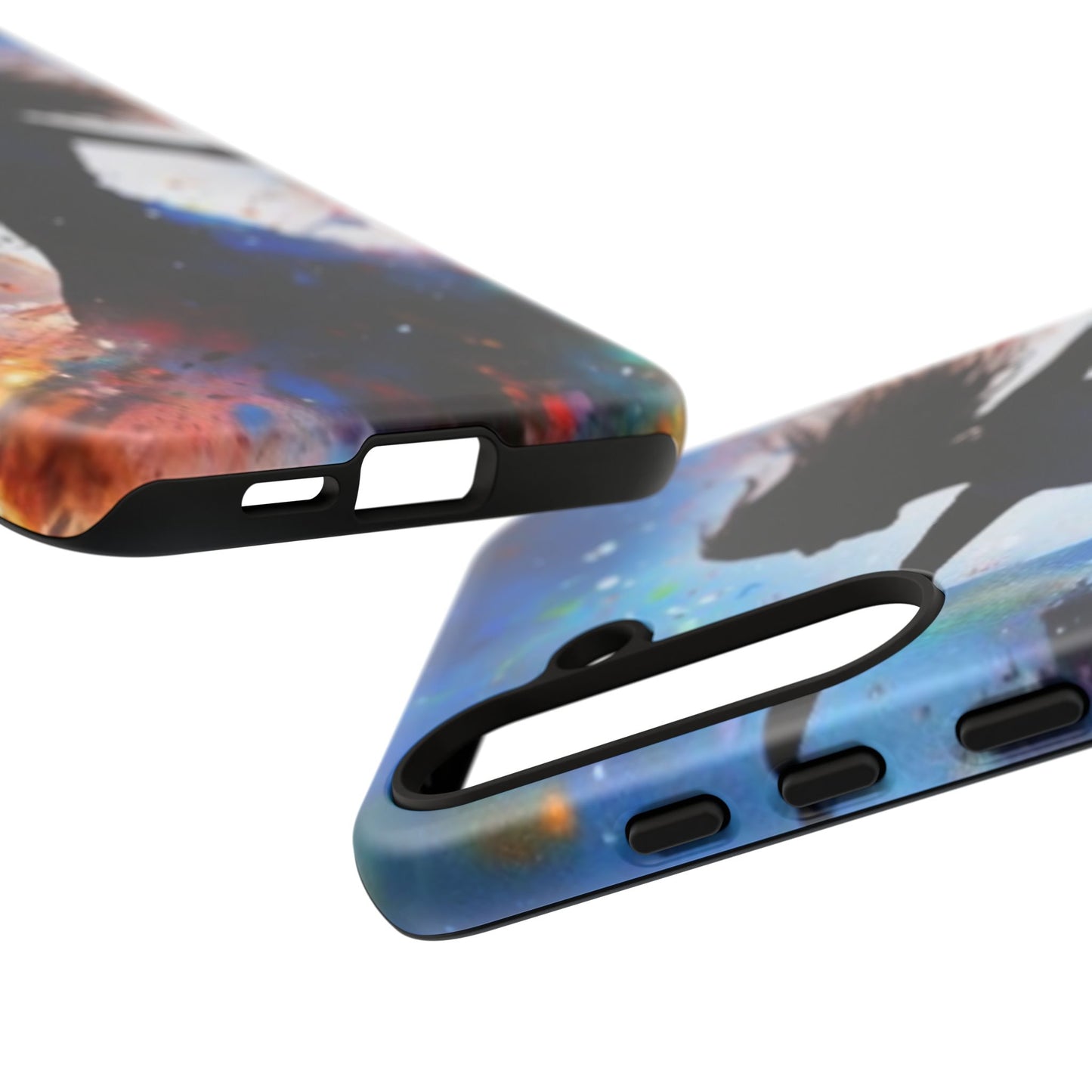 Tough Case Phone Case for Samsung Galaxy S 24/S25 – Dual Layer, Matte/Glossy Finish, Wireless Charging Compatible