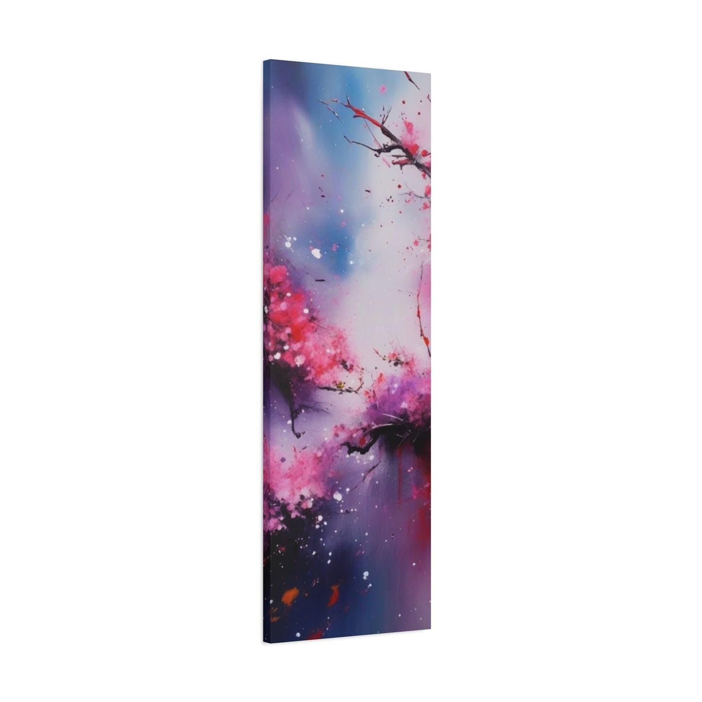 Abstract Art Canvas Print – Modern Wall Art, Cherry Blossoms, Mother's Day, Birthday, Digital Artwork, Matte Canvas, Ready to Hang, Home & Office Décor, Modern Wall Décor