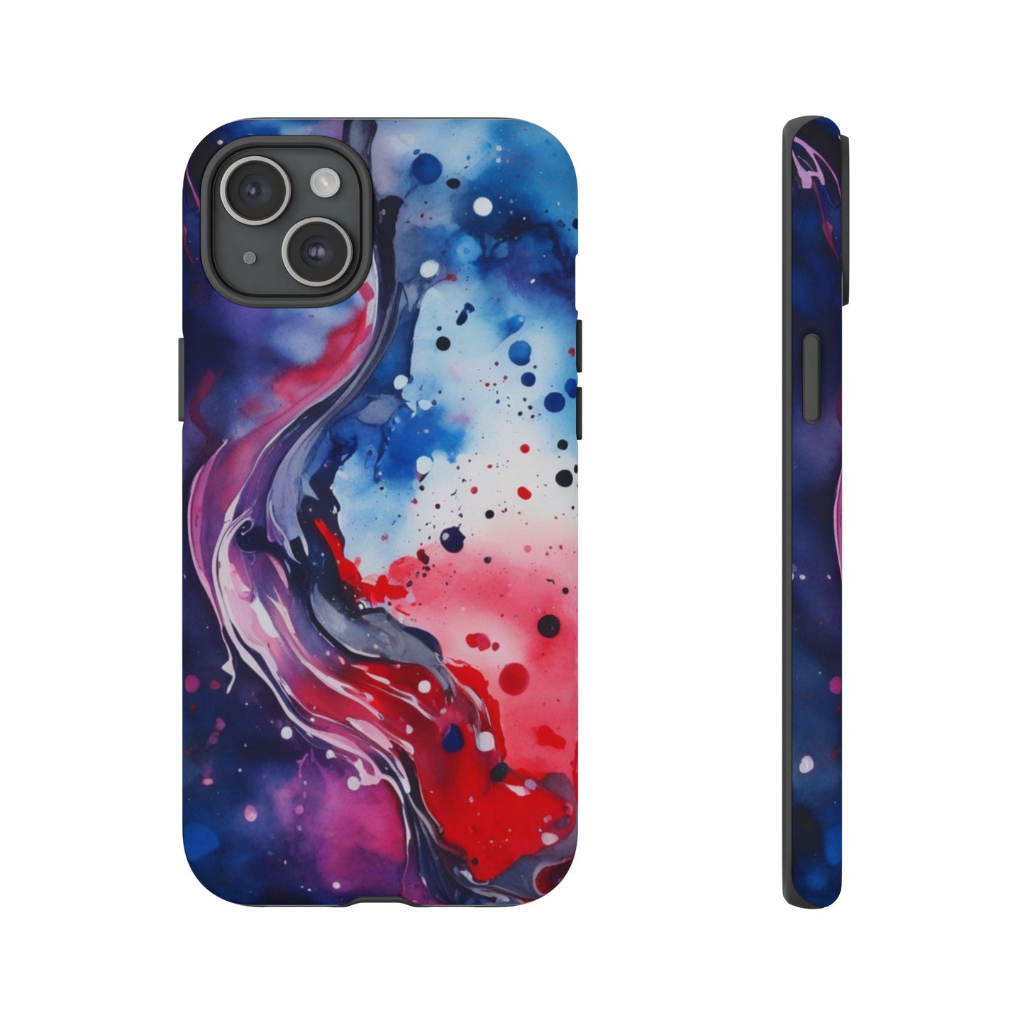 Abstract Galaxy Tough Phone Case  for iPhone 17/16/15/14 – Protective Cover