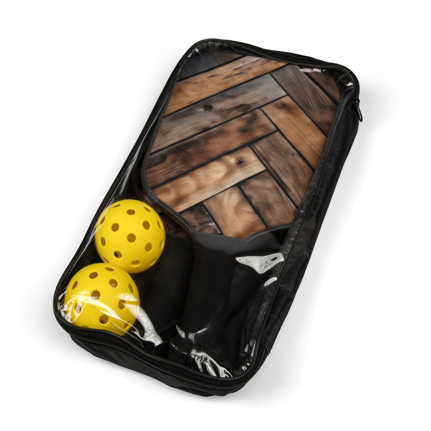 Pickleball Kit – Durable Wooden Paddles, Portable Set with Balls & Carry Bag for All Skill Levels - Perfect for Outdoor Fun!