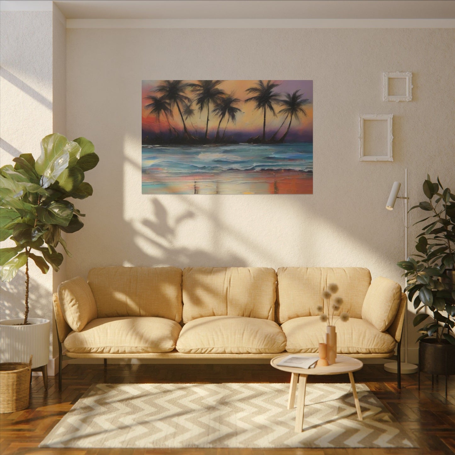 Abstract Art Canvas Print – Beach, Hawaii, Modern Wall Art, Matte Canvas, Ready to Hang, Home & Office Décor, Modern Wall Décor, Matte Canvas, Stretched, 0.75"
