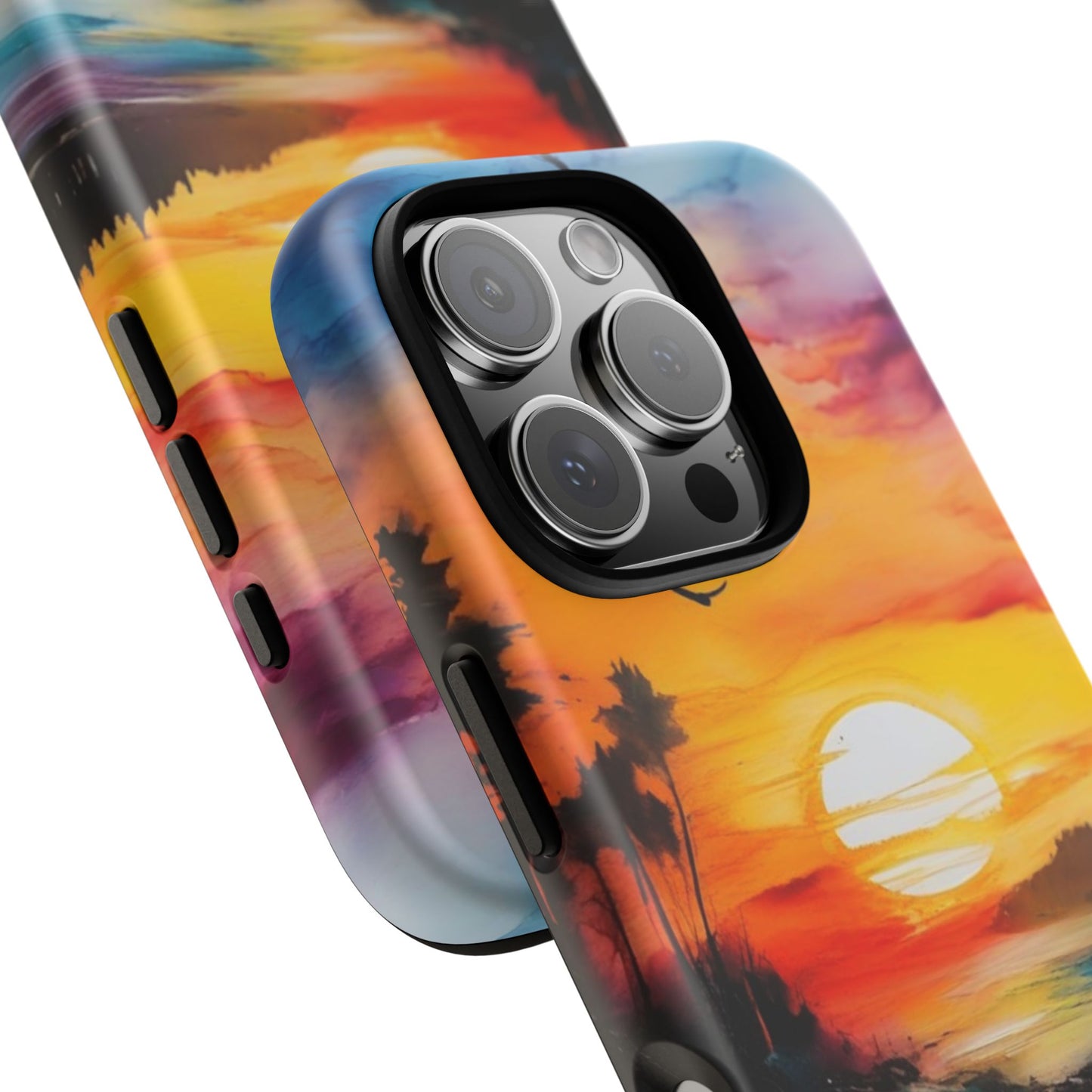 iPhone Tough Case Phone Case for iPhone 16/16 Plus/16 Pro/16 Pro Max – Dual Layer, Matte/Glossy Finish, Wireless Charging Compatible