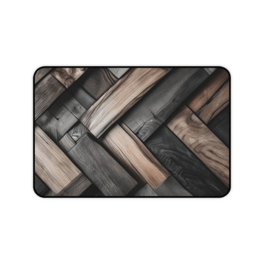 Large Gaming Mouse Pad – Premium Mouse Pad & Tech Accessory for Home & Office, Premium Desk Mat, Gaming Mouse Pad, Non-slip, Elegant Wooden Textured Desk Mat - Sleek Black Base for Home Office