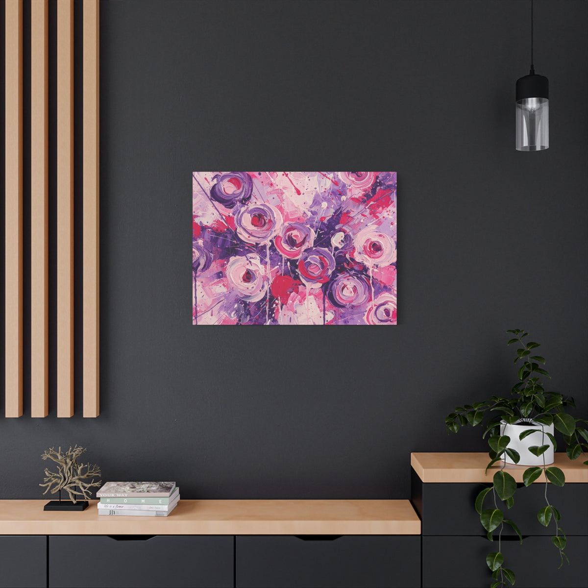Abstract Art Canvas Print – Premium canvas print, Modern Wall Art, Matte Canvas, Ready to Hang, Home & Office Décor, Floral Abstract Canvas Print — Stretched Matte Wall Art