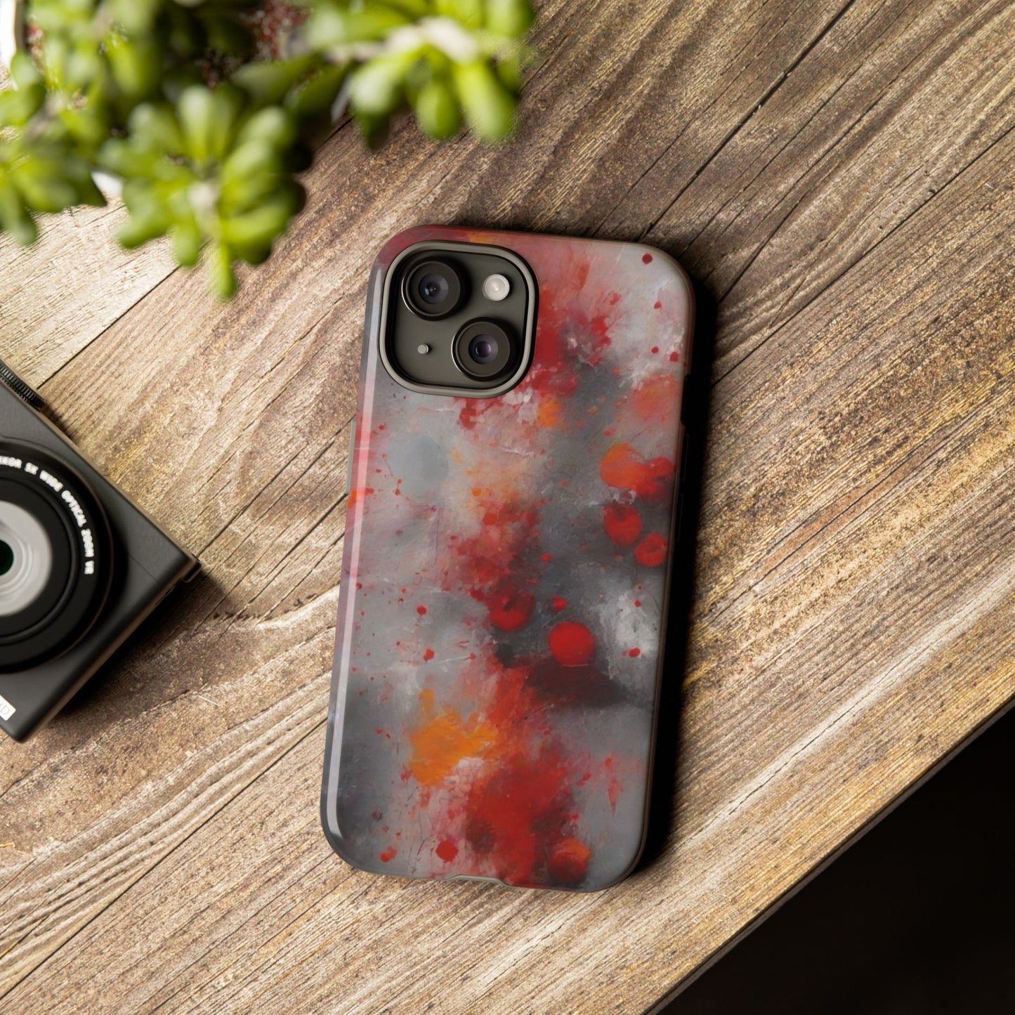 iPhone Tough Case Phone Case for iPhone 14\15\16 – Dual Layer, Matte/Glossy Finish, Wireless Charging Compatible