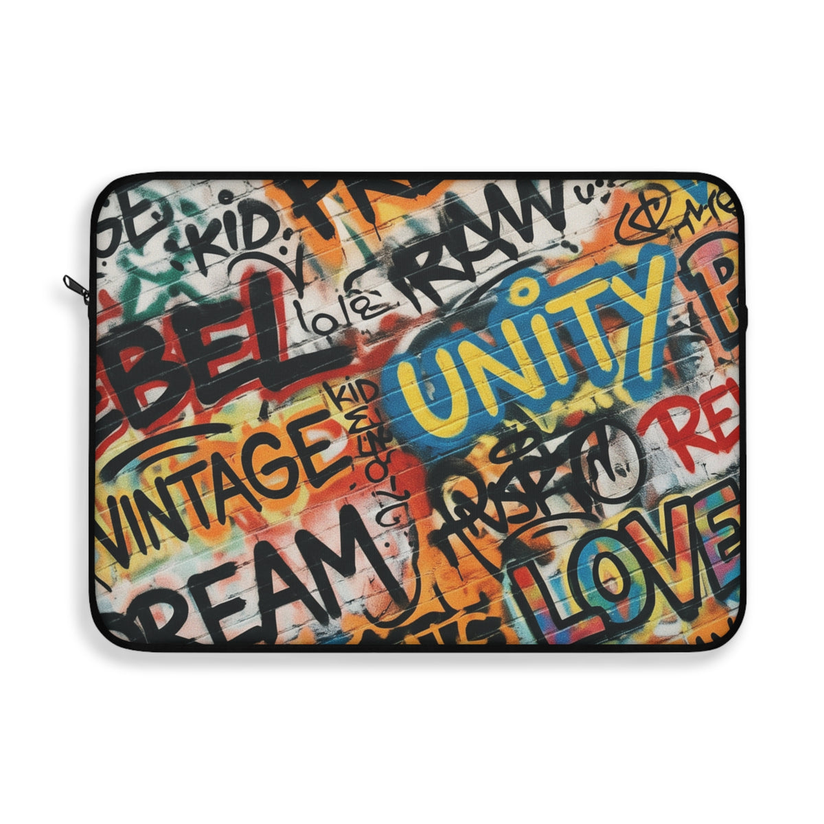 Laptop Sleeve - Modern Tech Accessory, Gift for Students, Stylish Computer Case, Office Essentials | Chic Device Protection for Tech Lovers, Modern Gift, College Essentials, Travel Accessory. Street Art Freedom Unity Peace Laptop Sleeve
