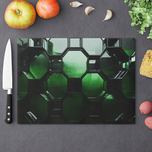 Tempered Glass Cutting Board – Hygienic, Scratch-Resistant, Dishwasher-Safe | Modern Kitchen Essential, Kitchen Decor, Unique Gift for Foodies, Housewarming, Wedding Present, Culinary Gift