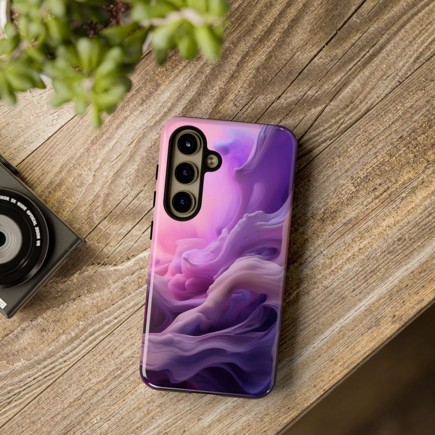 Tough Case Phone Case for Samsung Galaxy S25/S24 – Dual Layer, Matte/Glossy Finish, Wireless Charging Compatible