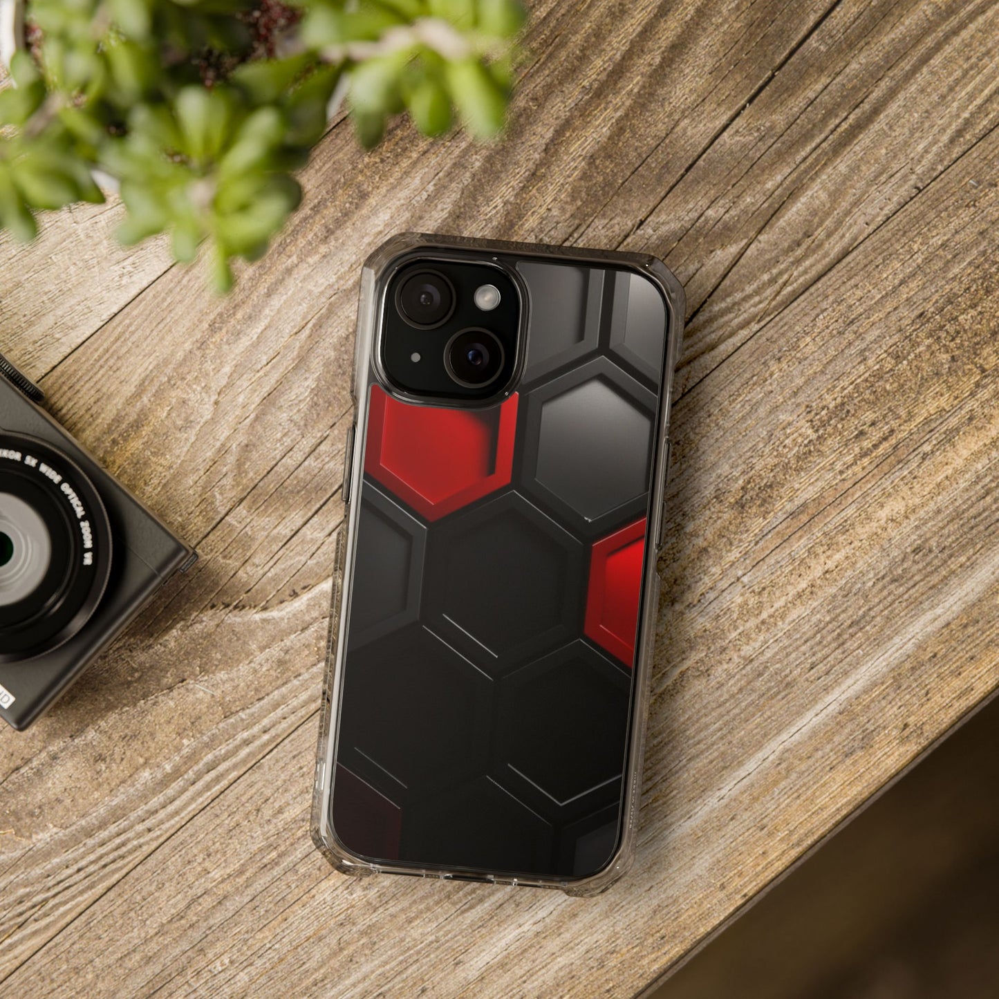 Magnetic Phone Case for iPhone 16/15/14 | Stylish Clear Impact Case, Trendy Protection for iPhone, Unique Gifts for Tech Lovers, Modern Aesthetic