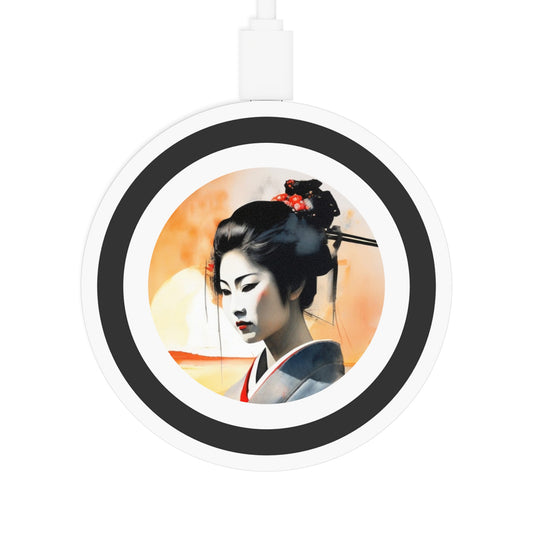 Geisha Art Wireless Charging Pad — 5W Qi Phone Charger