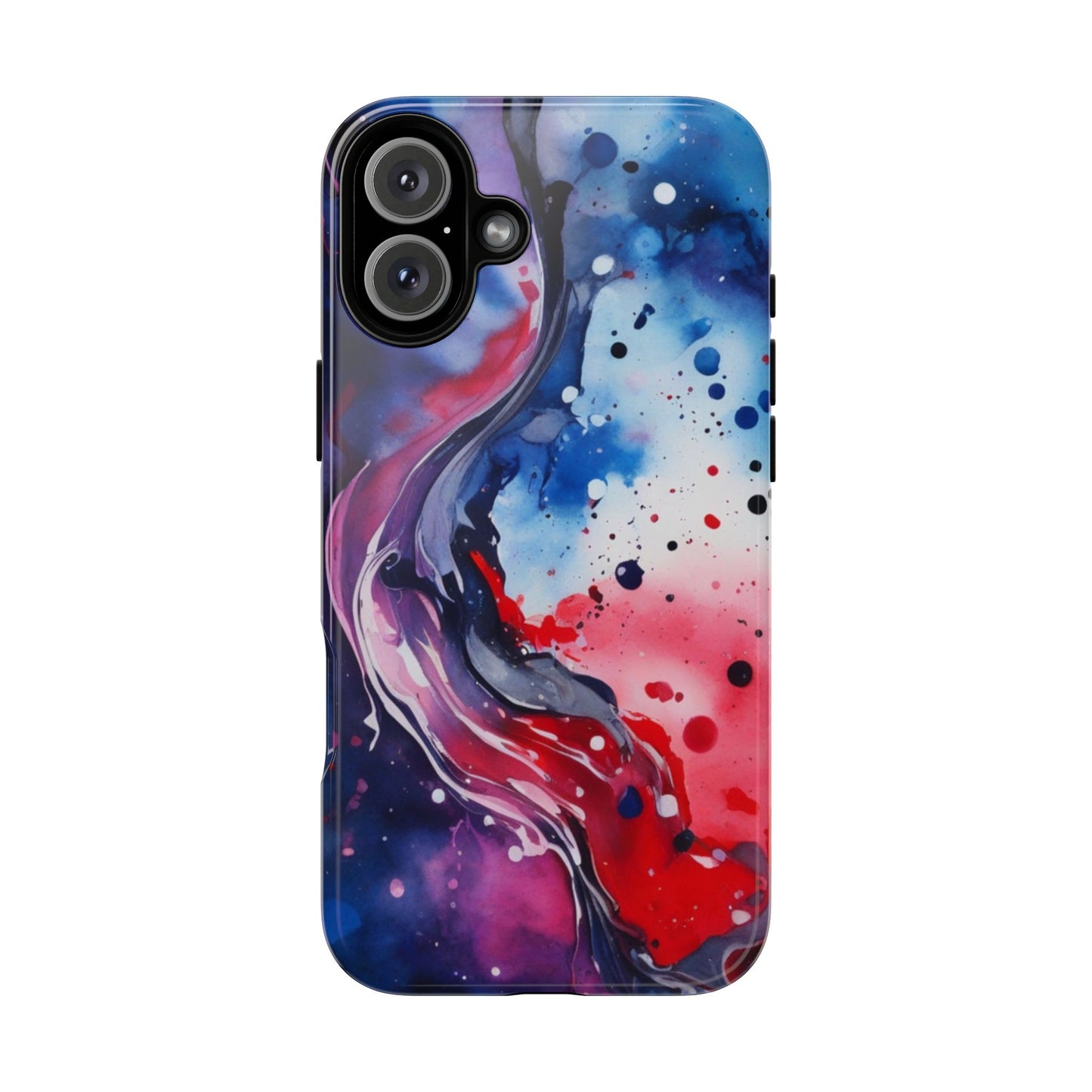 Abstract Galaxy Tough Phone Case  for iPhone 17/16/15/14 – Protective Cover