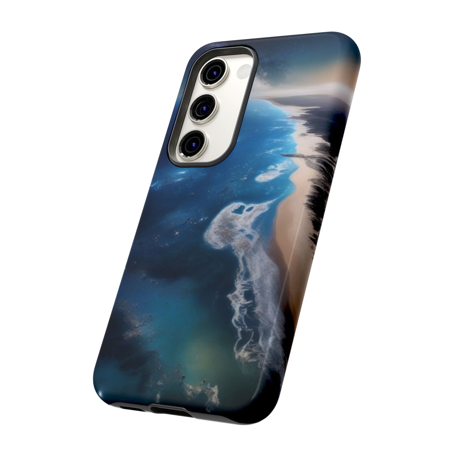 Tough Case Phone Case for Samsung Galaxy S26/S25/S24/S23/S22 – Dual Layer, Matte/Glossy Finish, Wireless Charging CompatibleOcean Wave Phone Case - Tough, Stylish Protection for Beach Lovers