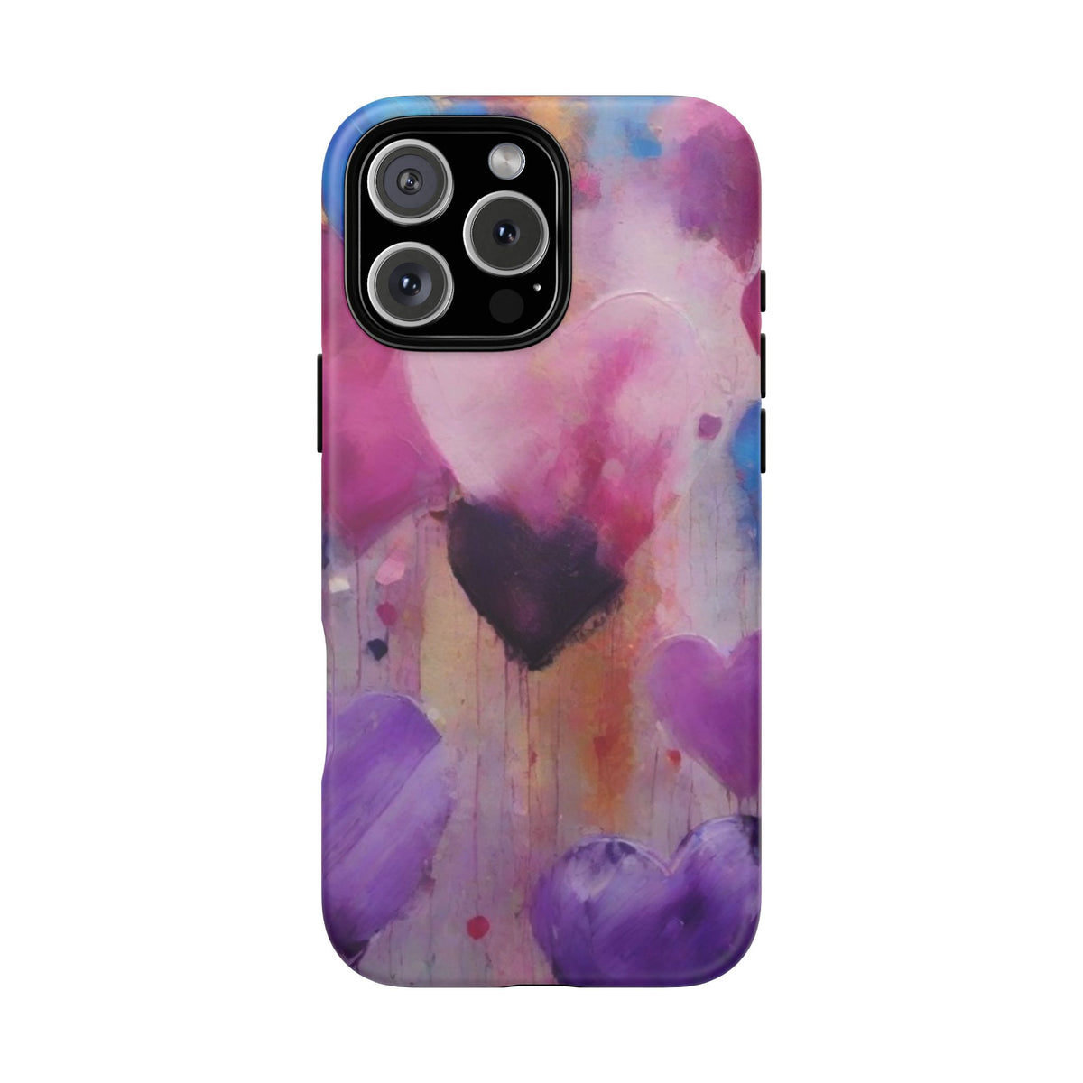 iPhone Tough Case Phone Case for iPhone 16, Samsung Galaxy S25 – Dual Layer, Matte/Glossy Finish, Wireless Charging Compatible