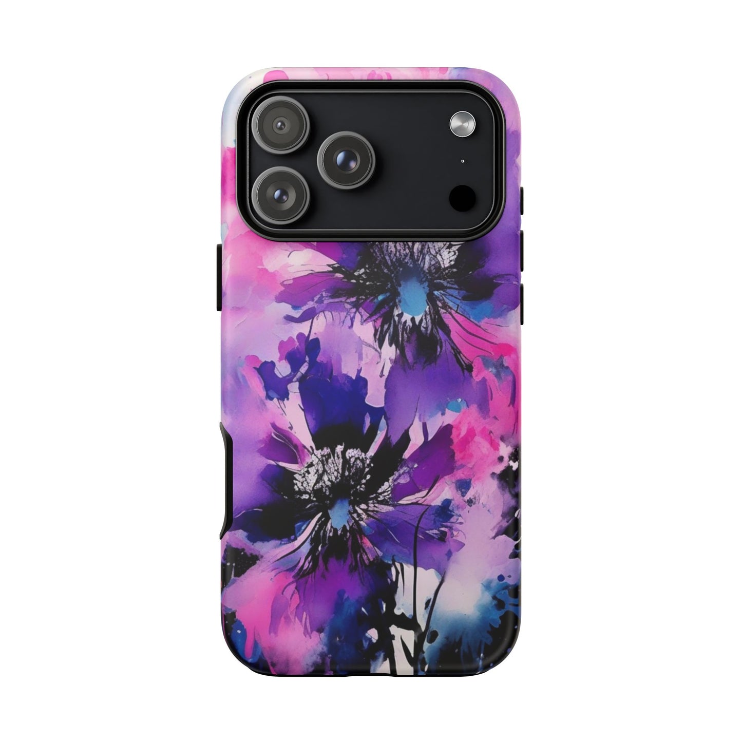 Floral Phone Case for iPhone 17\16\15\14\- Tough Cases, Stylish Cell Phone Cover, Floral Design, Gift for Her, Tech Accessory, Flower Print Phone Cover