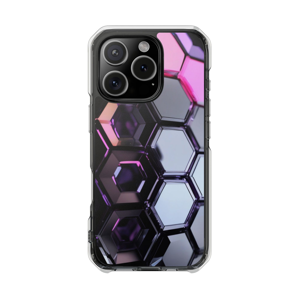Magnetic Phone Case for iPhone 16/15/14 | Stylish Clear Impact Case, Trendy Protection for iPhone, Unique Gifts for Tech Lovers, Modern Aesthetic