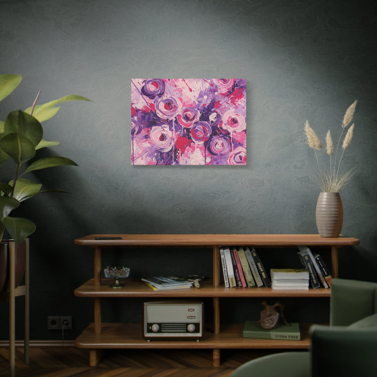 Abstract Art Canvas Print – Premium canvas print, Modern Wall Art, Matte Canvas, Ready to Hang, Home & Office Décor, Floral Abstract Canvas Print — Stretched Matte Wall Art