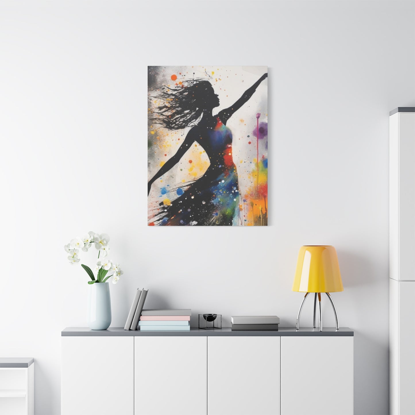 Abstract Art Canvas Print – Modern Wall Art, Matte Canvas, Ready to Hang, Home & Office Décor, Modern Wall Décor, Stretched Canvas Print, Modern Art Decor, Dance Wall Art, Vibrant Home Decoration