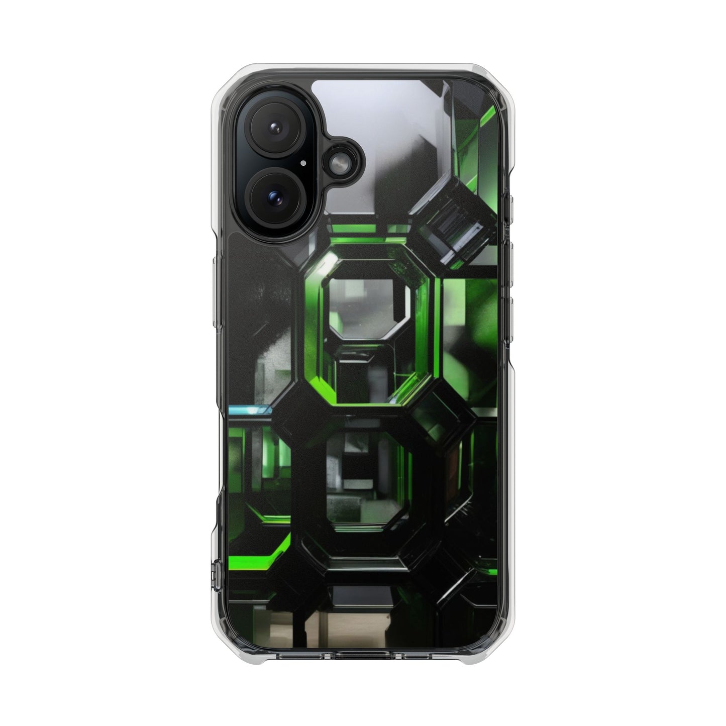 Magnetic Phone Case for iPhone 16/15/14 | Stylish Clear Impact Case, Trendy Protection for iPhone, Unique Gifts for Tech Lovers, Modern Aesthetic