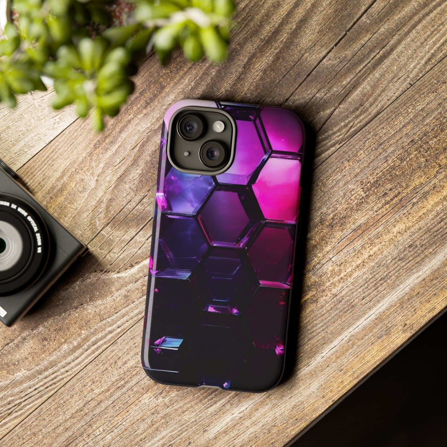 iPhone Tough Case Phone Case for iPhone 14\15\16 – Dual Layer, Matte/Glossy Finish, Wireless Charging Compatible