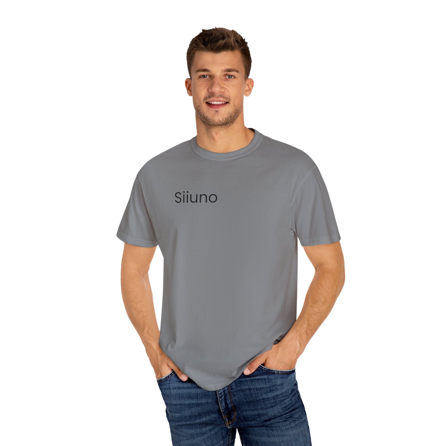 Siiuno Garment-Dyed T-shirt for Everyday Comfort, Unisex Tee for Casual Wear, Gift for Friends, Relaxed Style Tee, Versatile Summer Top