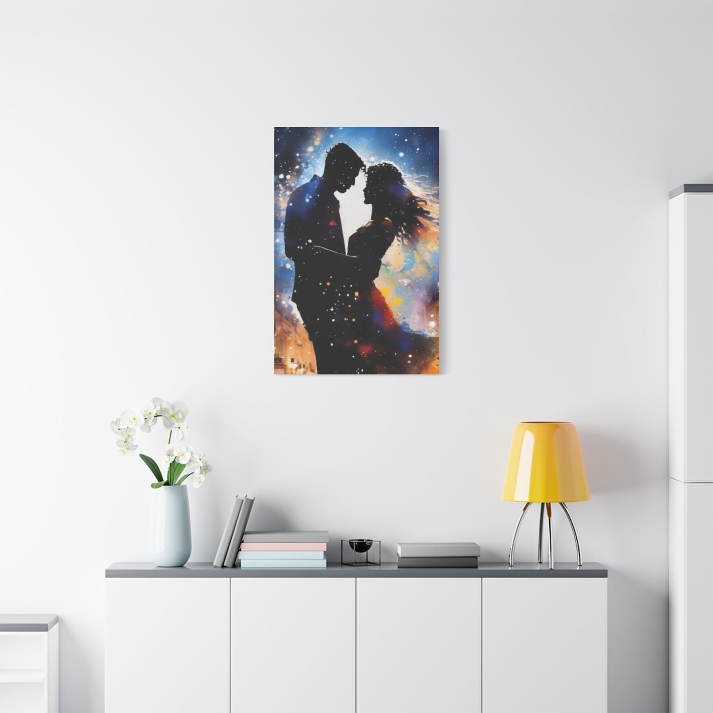 Abstract Art Canvas Print – Modern Wall Art, Digital Artwork, Matte Canvas, Ready to Hang, Home & Office Décor, Modern Wall Décor, Home Decoration, Couple Artwork, Unique Gift for Anniversary, Valentine's Day