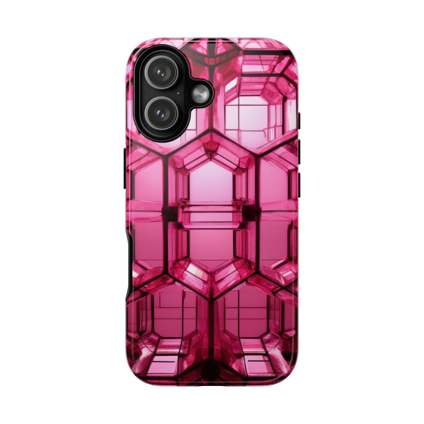 Stylish Pink Phone Case for iPhone 17/16/15/14, Gifts for Her