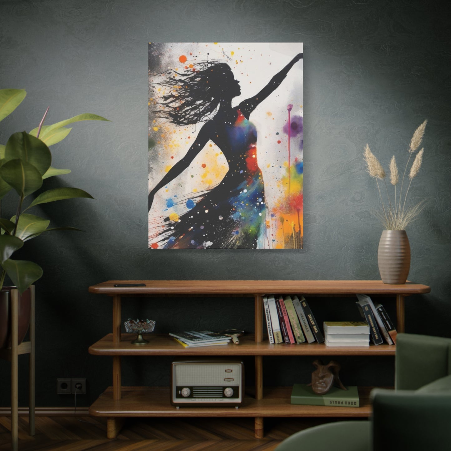 Abstract Art Canvas Print – Modern Wall Art, Matte Canvas, Ready to Hang, Home & Office Décor, Modern Wall Décor, Stretched Canvas Print, Modern Art Decor, Dance Wall Art, Vibrant Home Decoration