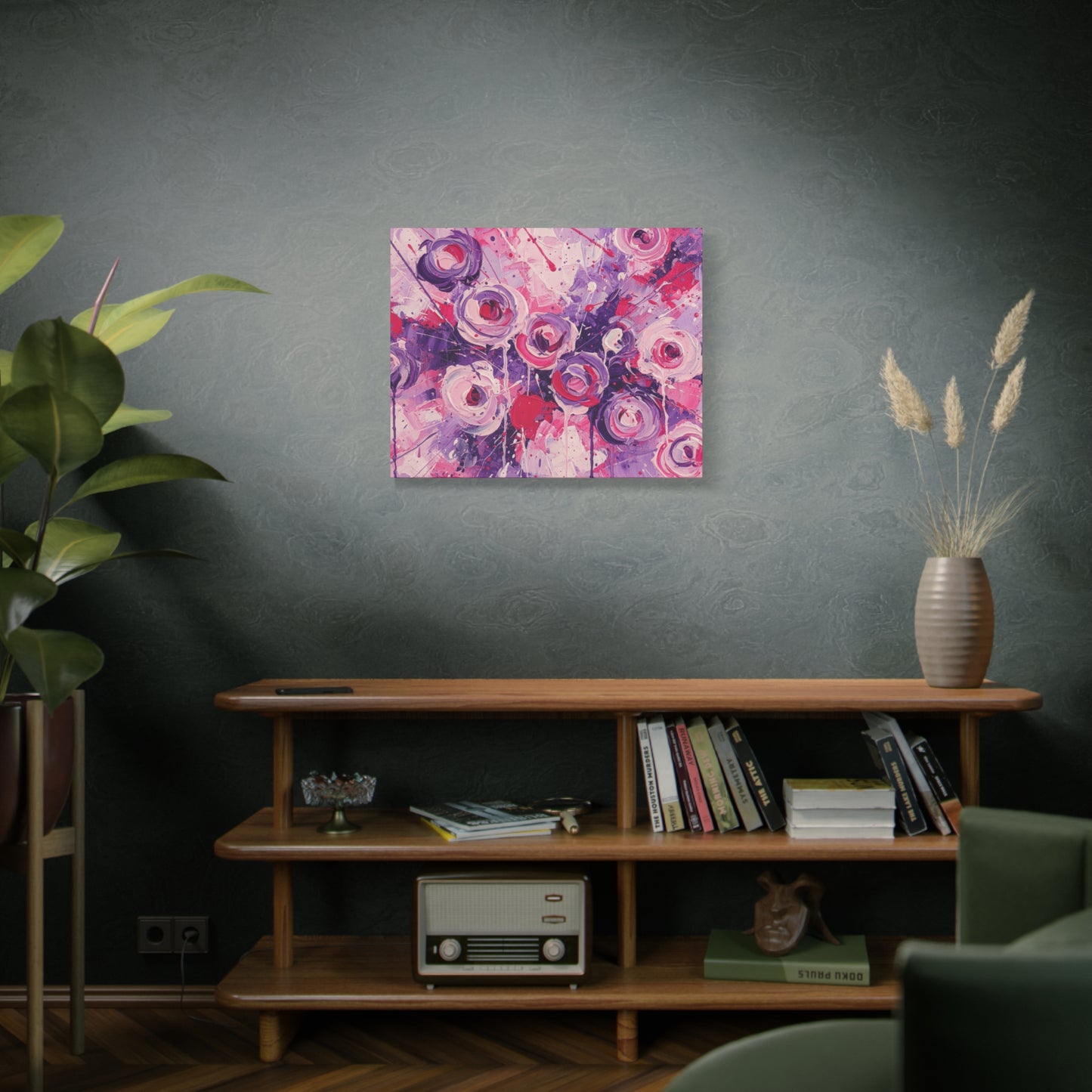 Abstract Art Canvas Print – Premium canvas print, Modern Wall Art, Matte Canvas, Ready to Hang, Home & Office Décor, Floral Abstract Canvas Print — Stretched Matte Wall Art