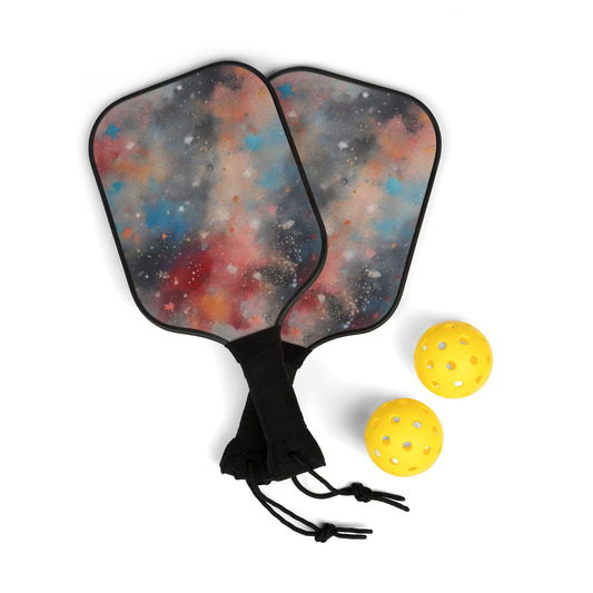 Pickleball Kit – Durable Wooden Paddles, Portable Set with Balls & Carry Bag for All Skill Levels - Perfect for Outdoor Fun!