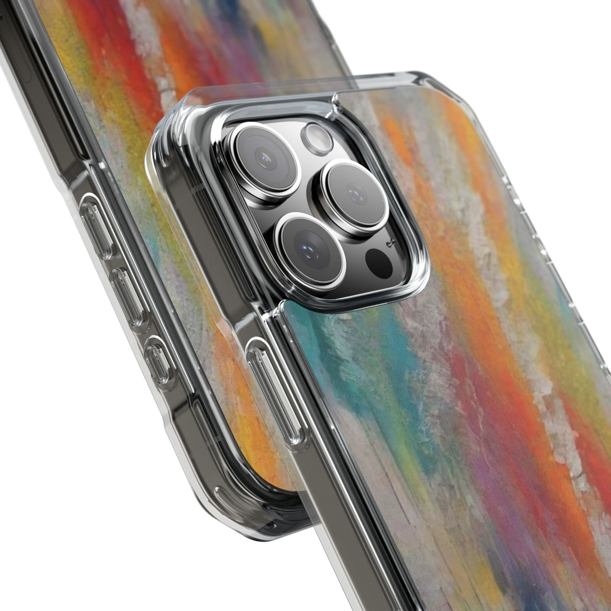 Magnetic Impact Phone Case for iPhone 16/15/14. Vibrant Magnetic Clear Phone Case, Artistic Design, Custom Phone Cover, Gift for Her, Colorful Aesthetic, Phone Accessories