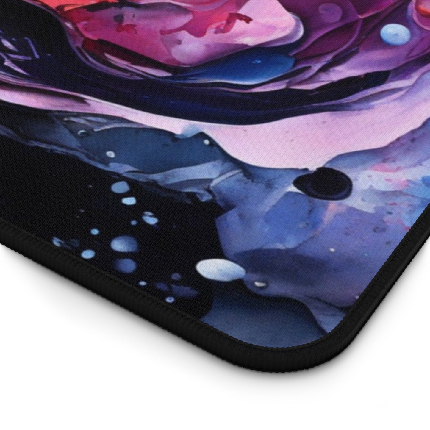 Large Gaming Mouse Pad – Premium Mouse Pad & Tech Accessory for Home & Office, Premium Desk Mat, Gaming Mouse Pad, Non-slip. Abstract Watercolor Desk Mat — Vibrant Red & Blue Gaming/Work Mouse Pad