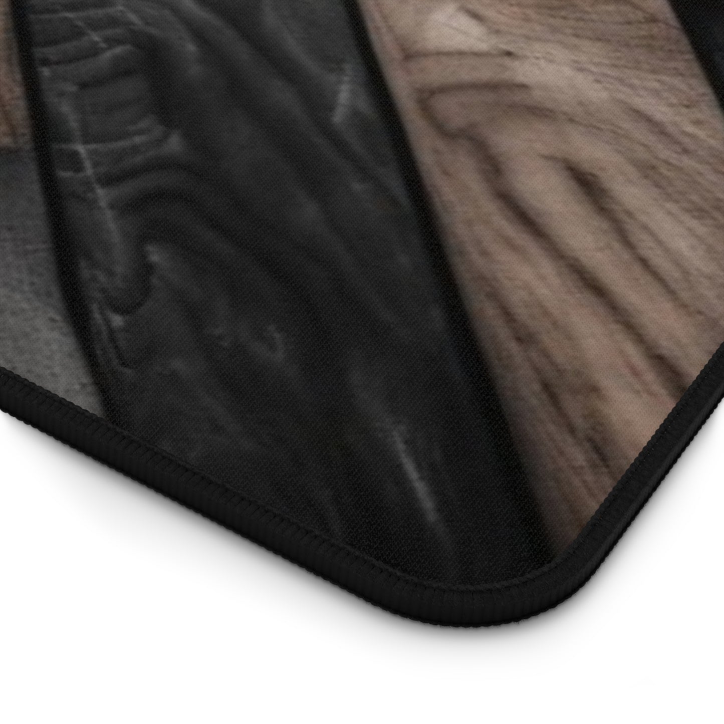 Large Gaming Mouse Pad – Premium Mouse Pad & Tech Accessory for Home & Office, Premium Desk Mat, Gaming Mouse Pad, Non-slip, Elegant Wooden Textured Desk Mat - Sleek Black Base for Home Office