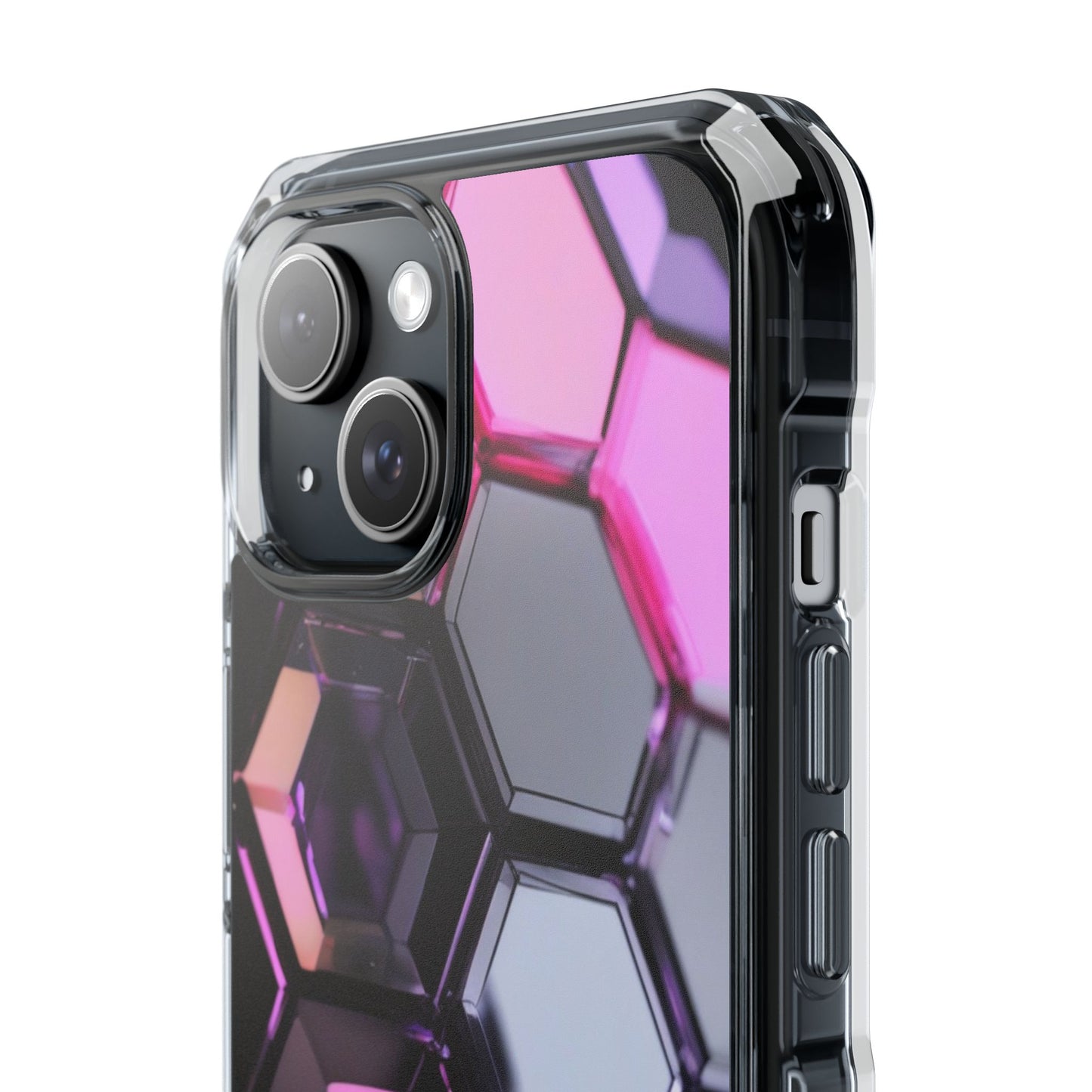 Magnetic Phone Case for iPhone 16/15/14 | Stylish Clear Impact Case, Trendy Protection for iPhone, Unique Gifts for Tech Lovers, Modern Aesthetic