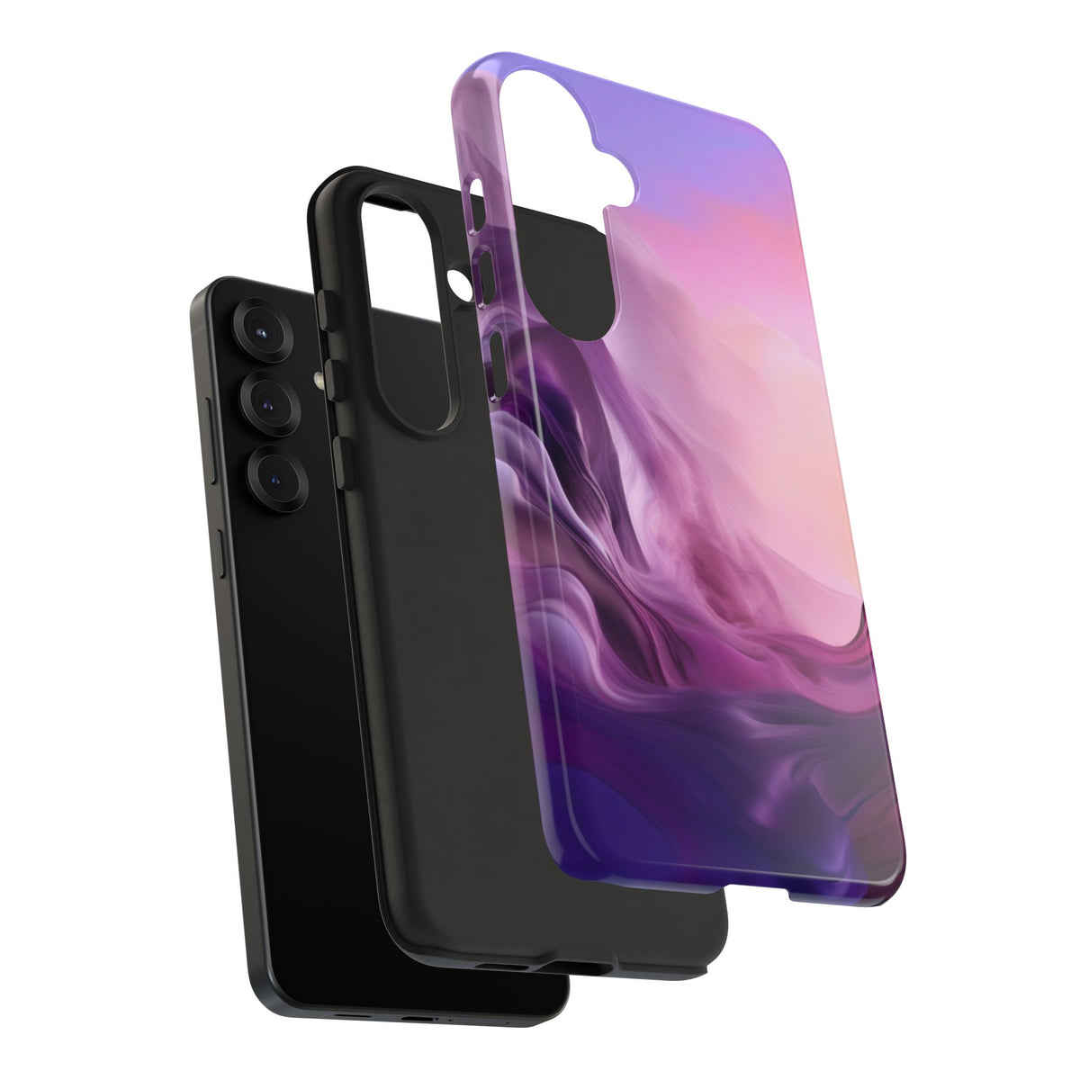 Tough Case Phone Case for Samsung Galaxy S25/S24 – Dual Layer, Matte/Glossy Finish, Wireless Charging Compatible