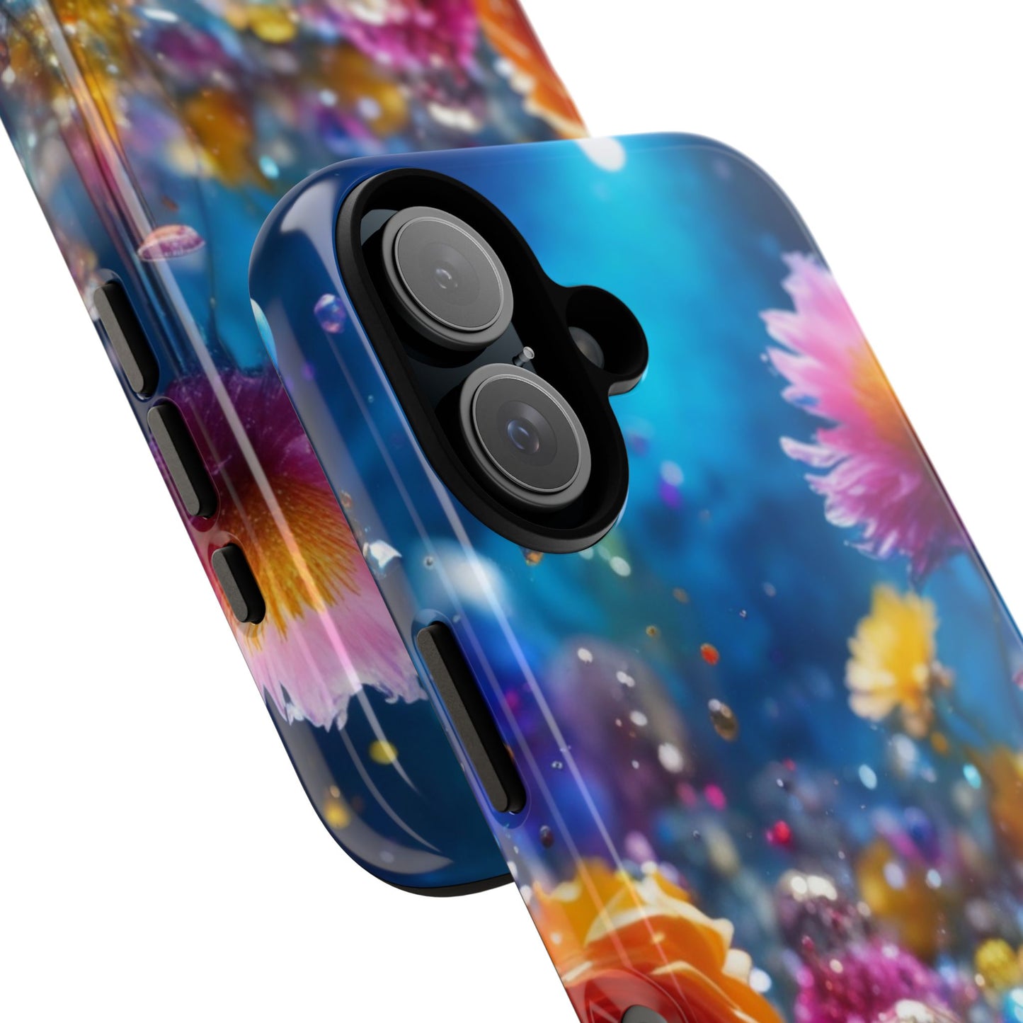 Floral Tough Phone Case for iphone 17/16/15 — Vibrant Flower Design