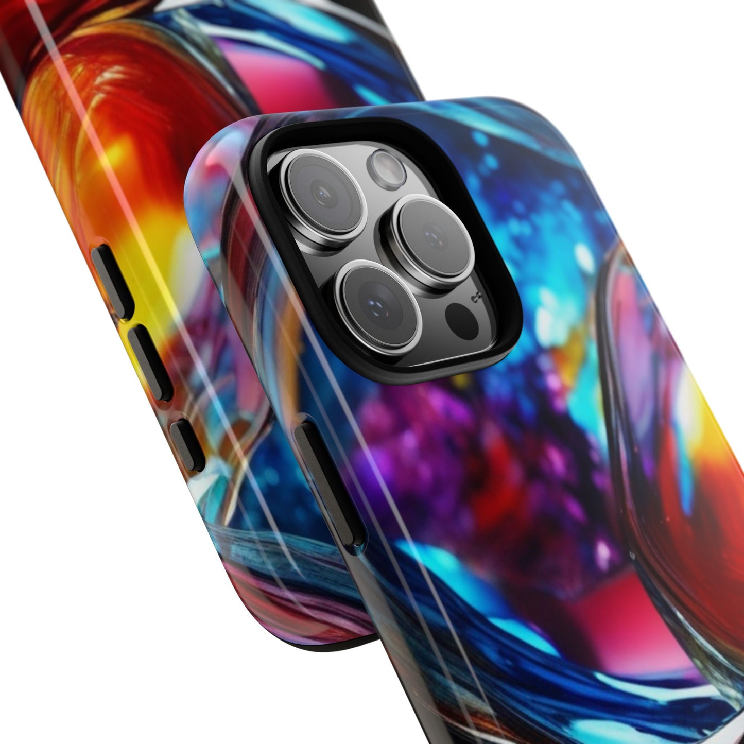 Vibrant Phone Case, Tough Cases for iPhone 17/16/15/14, Stylish Smartphone Cover, Colorful Mobile Accessories, Gift for Tech Lovers